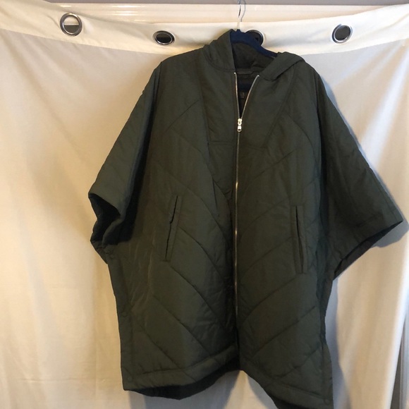 Banana Republic Hooded Quilted Poncho size L/XL - Picture 4 of 5